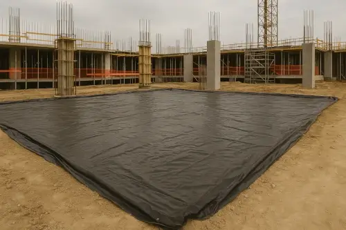 Plástico negro en la construcción de obras civiles